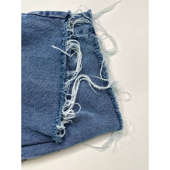 Old Navy High Rise Slouchy Taper Distressed Button Fly Jeans Size 24 Casual Boho - Picture 2 of 8